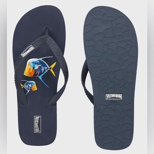 Vilebrequin Dark Blue Men’s Beach Flip Flops